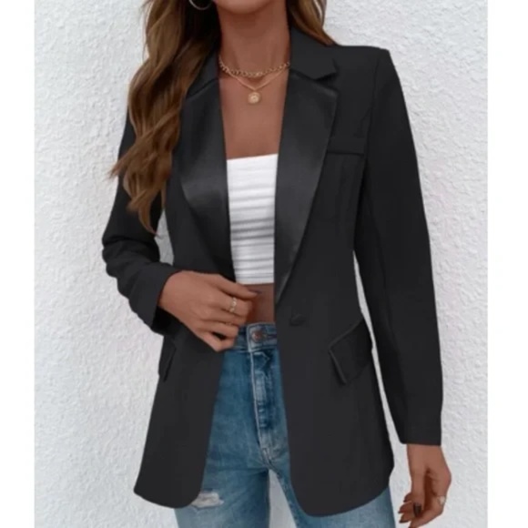 Classic Khaki Button Work Jacket Coat Blazer - Picture 9 of 14